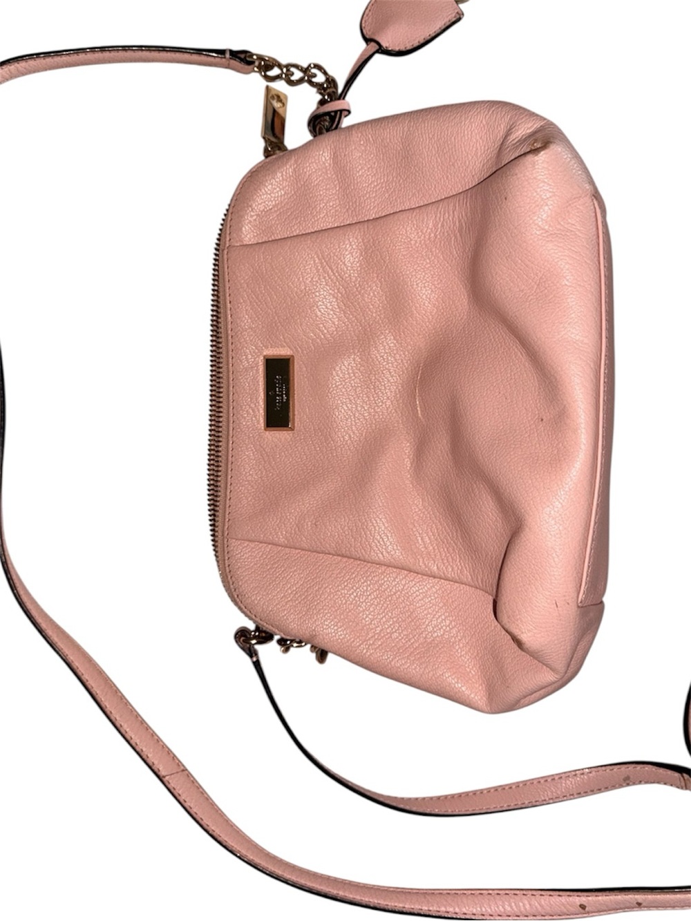 kate spade Blush Pink Pebbled Leather Crossbody Bag